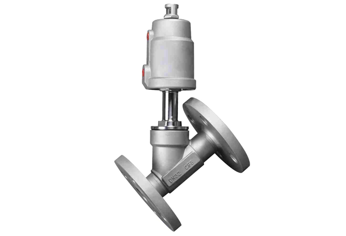 Flange Stainless Steel Pneumatic Angle Seat Valve
