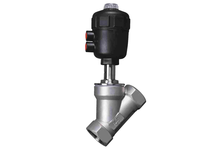 Thread Pneumatic Angle Seat Valve