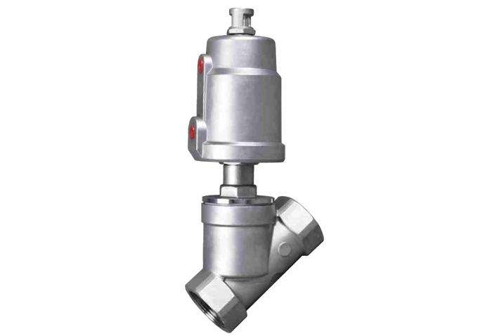 Thread Stainless Steel Pneumatic Angle Seat Valve