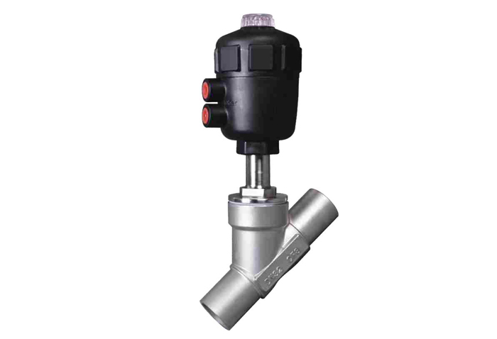 Welded Pneumatic Angle Seat Valve