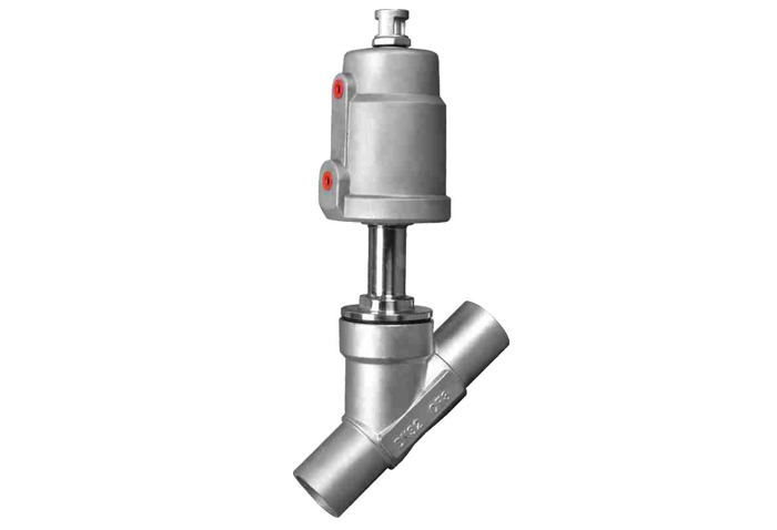 Welded Stainless Steel Pneumatic Angle Seat Valve