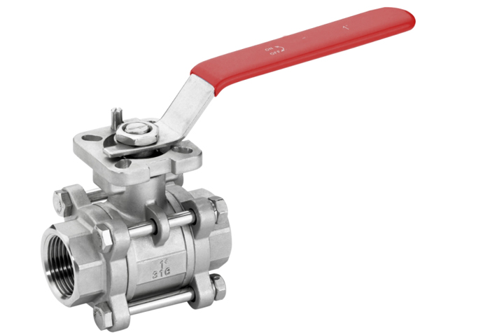 3PC Ball Valve With Direct Mounting Pad