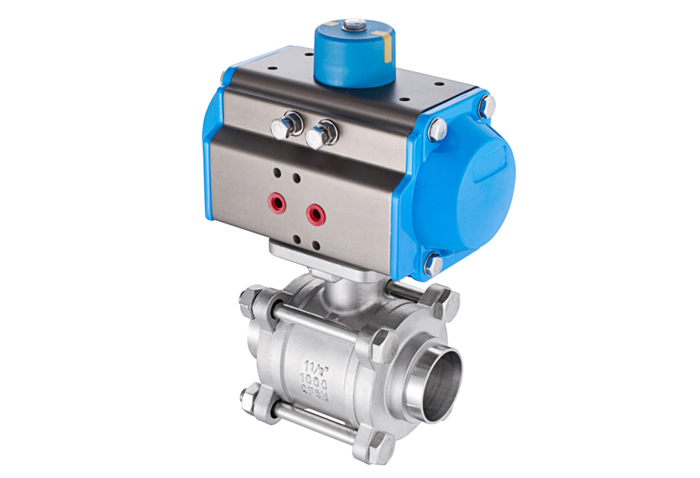 Pneumatic 3PC Ball Valve 1000WOG