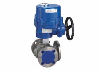 Electric Flanged 3 Way Ball Valve